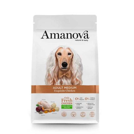Amanova Dog Low Grain Adult Medium Exquisite Chichen 12kg