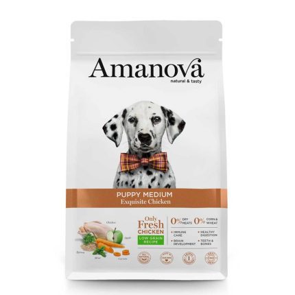 Amanova Dog Low Grain Puppy Medium Exquisite Chichen 2kg
