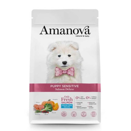 Amanova Dog Grain Free Puppy Sensitive Salmon Deluxe 2kg