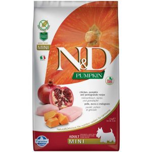 N&D Pumpkin Chicken & Pomegranate Adult Mini 7kg