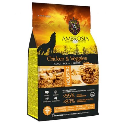 Ambrosia Grain Free Adult Chicken & Vegies 2kg