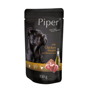 Piper Adult Καρδιά Κοτόπουλου & Καστανό Ρύζι Pouch - 150gr