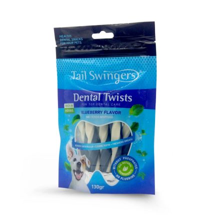 Tail Swingers Dental Twist Roll Blueberry - 130gr