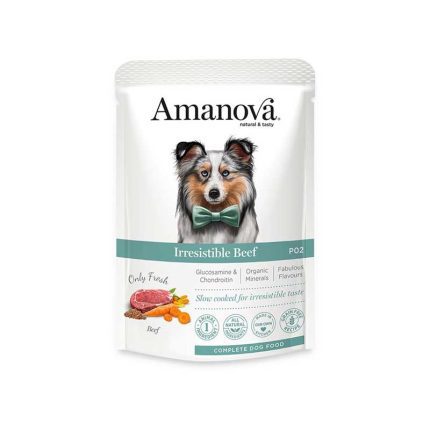 Amanova Dog Adult Irresistible Beef Grain Free 100g Φακελάκι
