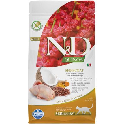 N&D Quinoa Skin & Coat Quail 5kg