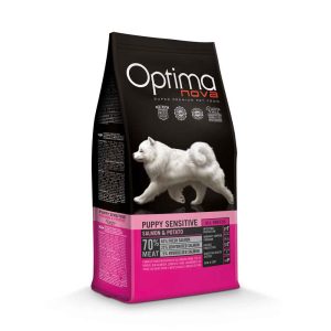 Optimanova Dog Grain Free Puppy Sensitive Salmon & Potato 12kg + ΔΩΡΟ Λάδι Σολομού 100ml