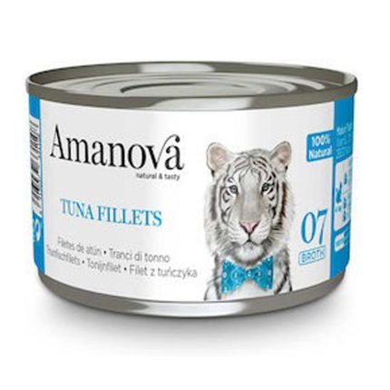 Amanova Cat Tuna Fillets Broth 70gr