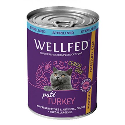 Wellfed Intestinal Care Sterilised Turkey Cat 400gr