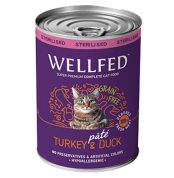 Wellfed Sterilised Turkey and Duck Cat 400gr