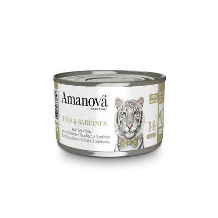 Amanova Cat Tuna & Sardines σε Ζελέ 70gr