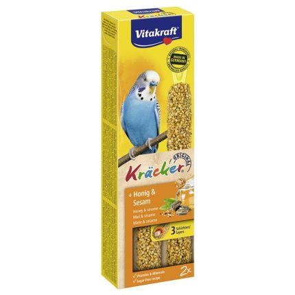 Vitakraft Kracker για Παπαγαλάκια με Μέλι και Σουσάμι 3τμχ