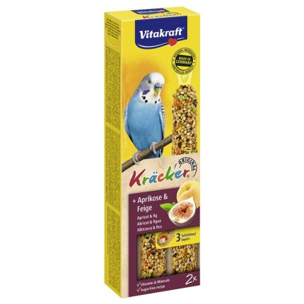 Vitakraft Kracker για Παπαγαλάκια με Βερίκοκο και Σύκο 2τμχ