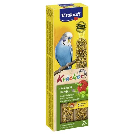 Vitakraft Kracker για Παπαγαλάκια με Βότανα και Πιπεριά 2τμχ