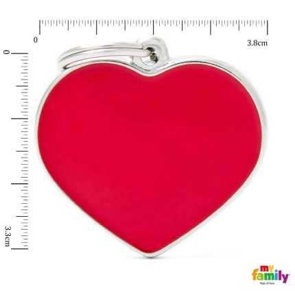 Ταυτότητα BASIC HAND Καρδιά LG Κόκκινο 3.8x3.3cm
