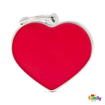 Ταυτότητα BASIC HAND Καρδιά LG Κόκκινο 3.8x3.3cm