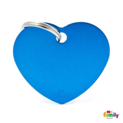 Ταυτότητα BASIC Καρδιά Μεγάλη Μπλε 3.8x3.3cm