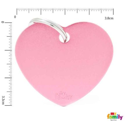 Ταυτότητα BASIC Καρδιά Μεγάλη Ροζ 3.8x3.3cm