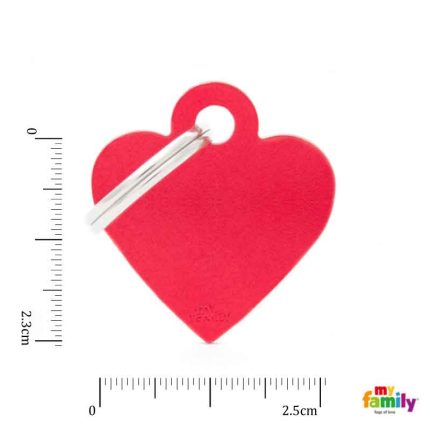 Ταυτότητα BASIC Καρδιά Μικρή Κόκκινη 2.5x2.3cm