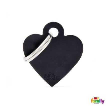 Ταυτότητα BASIC Καρδιά Μικρή Μαύρη 2.5x2.3cm