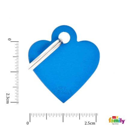 Ταυτότητα BASIC Καρδιά Μικρή Μπλε 2.5x2.3cm