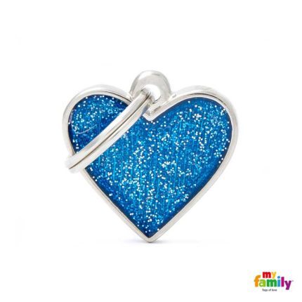 Ταυτότητα SHINE Καρδιά Μπλε 2.5x2.3cm