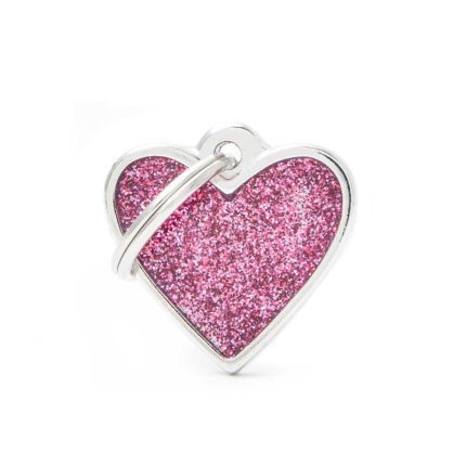 Ταυτότητα SHINE Καρδιά Ροζ 2.5x2.3cm