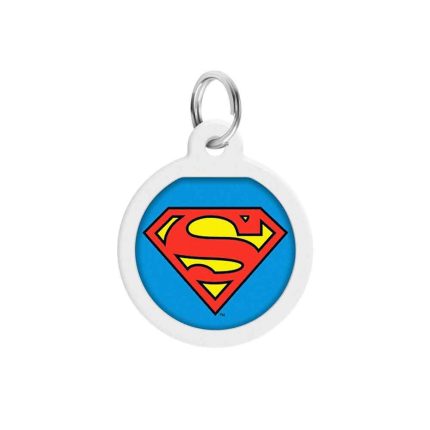 Waudog Smart ID Mεταλλική Eτικέτα Tαυτοποίησης Superman is hero 25mm