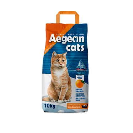 Aegean Cats Άμμος Γάτας Πορτοκάλι 10kg