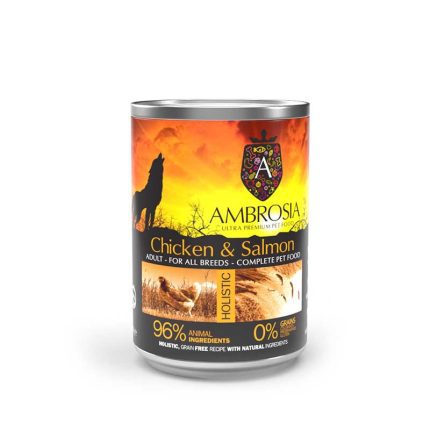 Ambrosia Grain Free Adult Fresh Chicken and Salmon 400gr
